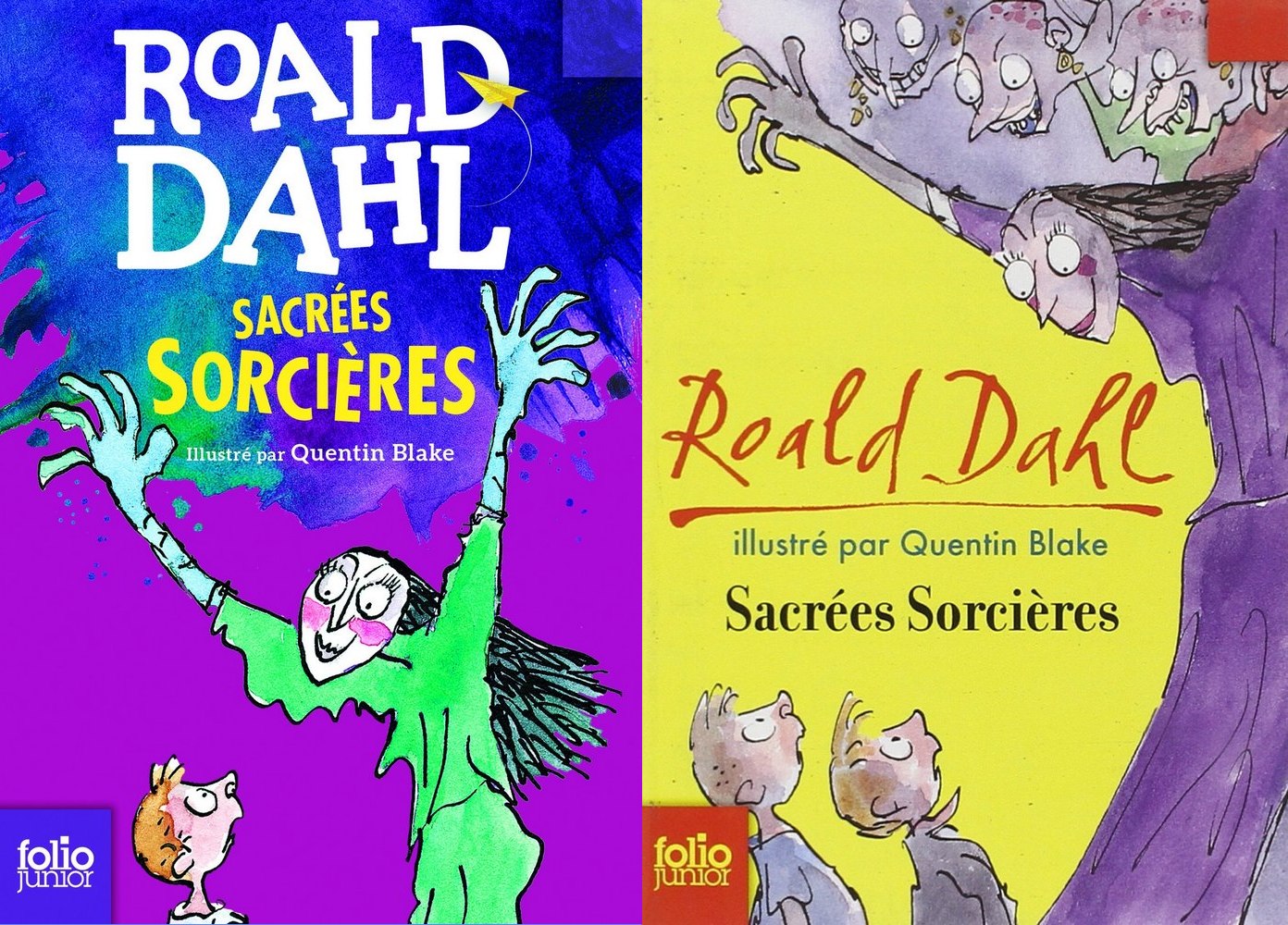 Nouvelles couvertures Roald Dahl sorcières