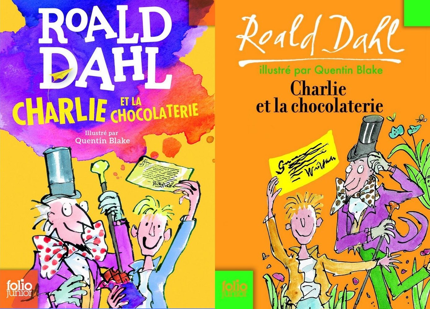 ancienne couvertures Roald Dahl Charlie chocolaterie